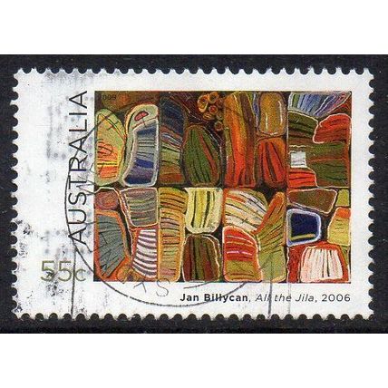 Australia 2009 Indigenous Art - All the Jila, Jan Billycan 55c Used