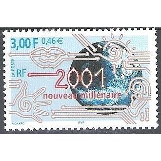 France 2000 Michel 3497 Neuf ** Cote (2008) 1.00 € Nouveau millénaire