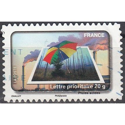 France 2010 Michel 4834 O Cote (2010) 1.10 € Pluies acides