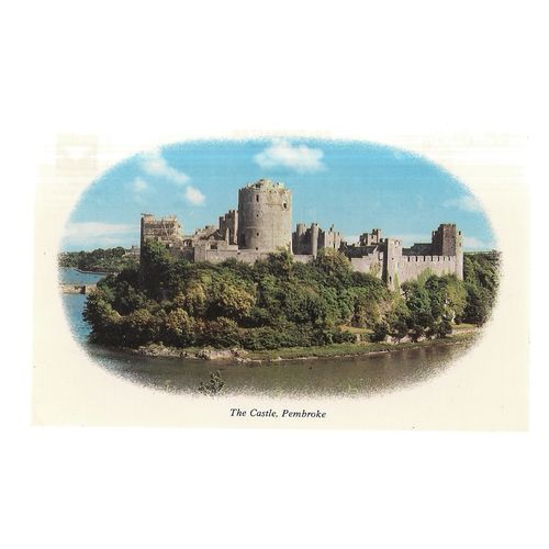 THE CASTLE, PEMBROKE. unused vintage postcard vgc =
