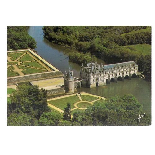 LE CHATEAU DE CHENONCEAU used postcard 1985 postmark =