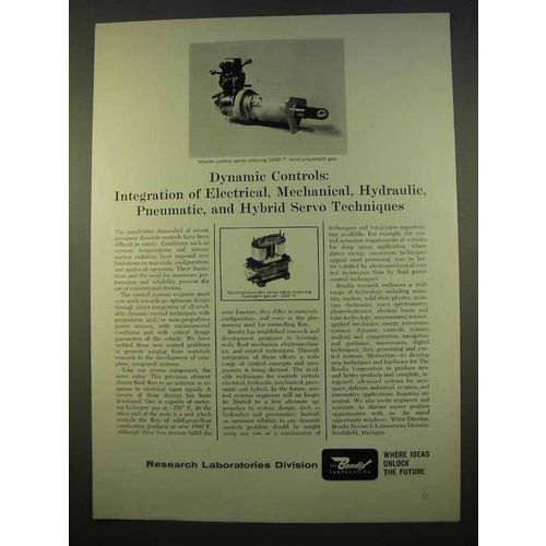 1963 Bendix Missile Control Servo, Electropneumatic Ad