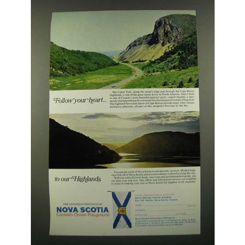 1967 Nova Scotia Canada Ad - Follow Your Heart