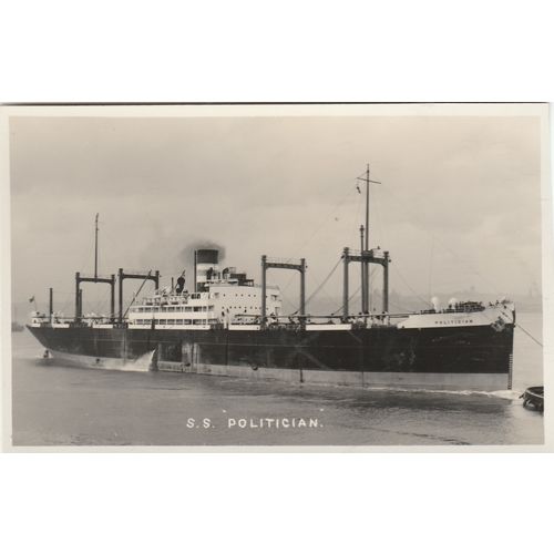 T&J Harrison S.S. Politician Shipping Postcard (S12333)