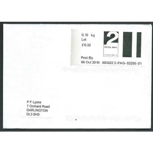 2010 2ND 'POST & GO' (MANCHESTER SPRING GARDENS) ON COVER (EBID3998)