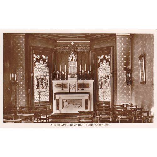 Sepia Postcard - The Chapel, Campion House, Osterley, Middlesex