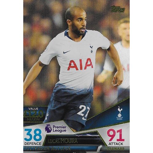 Match Attax Ultimate 2018/19 Cards: Tottenham Hotspur - Forward, Moura (Lucas)