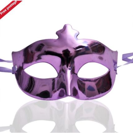 12PCS Prom Mardi Gras Assorted Metallic Plastic Eye Masks Costume Party Masks UK