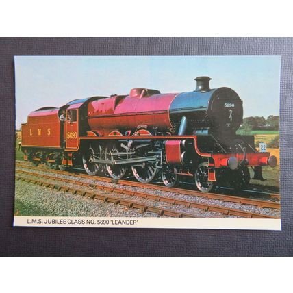 LMS Jubilee Class 5690 Leander Locomotive Postcard