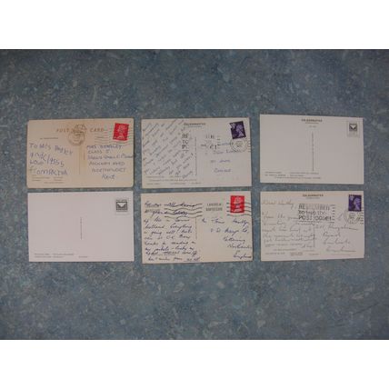 6 old Scottish (Scotland) Postcards – Ayr, St. Mary’s Loch, Dumfries, Inverewe.