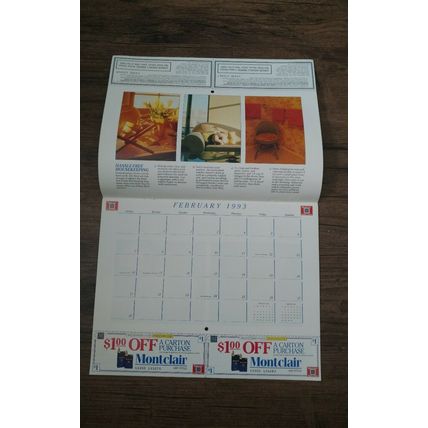 Montclair Cigarettes 1993 Calendar