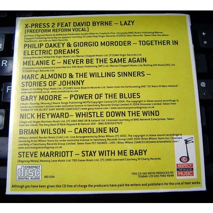 Free and Single Volume Two - Promotional CD from the Independent newspaper ~