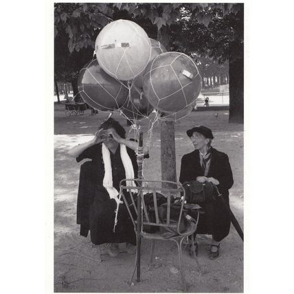 Man Squinting Eyes Squints Balloons Photo Postcard