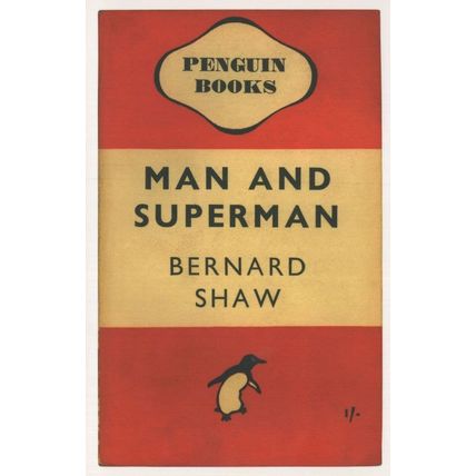 Man & Superman Bernard Shaw 1946 Book Postcard