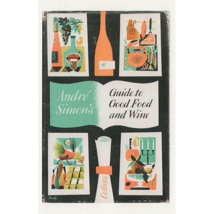 Guide To Good Food & Wine Andre Simons 1968 Book Postcard