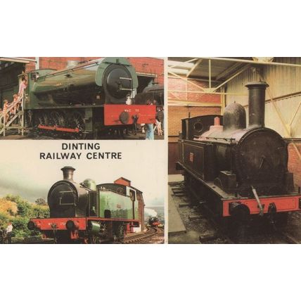 LNWR Warrington Train at Dinting Railway Centre 1970s Postcard