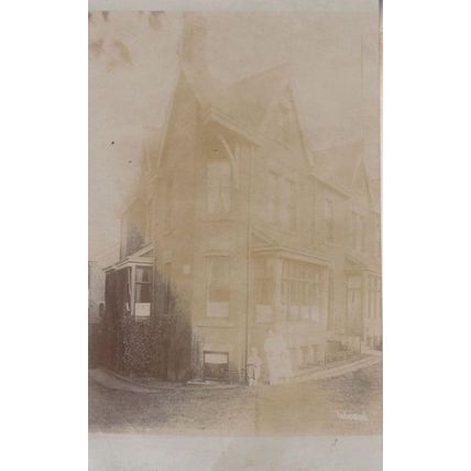 Roundhay Road Leeds Antique Real Photo Postcard