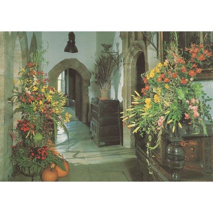 Leeds Castle Corridor To The Queens Bedroom Yorkshire Postcard