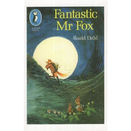 Roald Dahl Fantastic Mr Fox 1974 Book Postcard