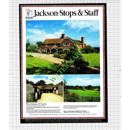Wisborough Green Petworth / Coates Gloucestershire Sale Advert - 1991 Cutting