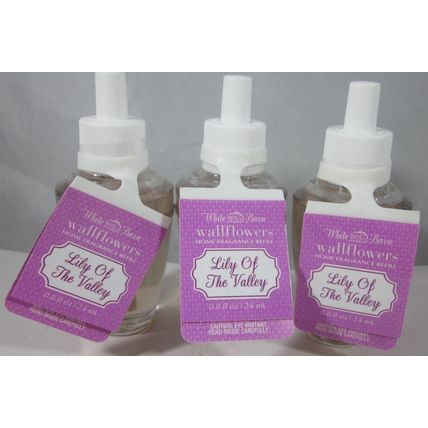 3 bulbs Bath & Body Works Wallflower Refill Bulb Lily Of The Valley