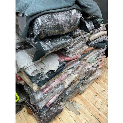 Craft Pack Leather Part Cow Hides 2000 KGS Mixed Colours, Collection only