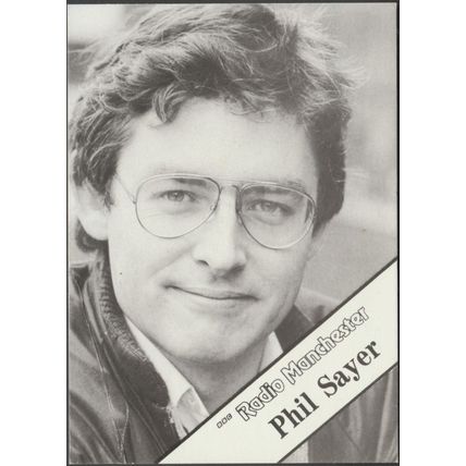 Phil Sayer, BBC Radio Manchester, c.1980s - Publicity Card