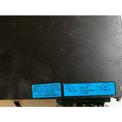 SUPERIOR ELECTRIC PS12-230 SLO-SYN 2000 S SERVO POWER SUPPLY,PMC97X,AB