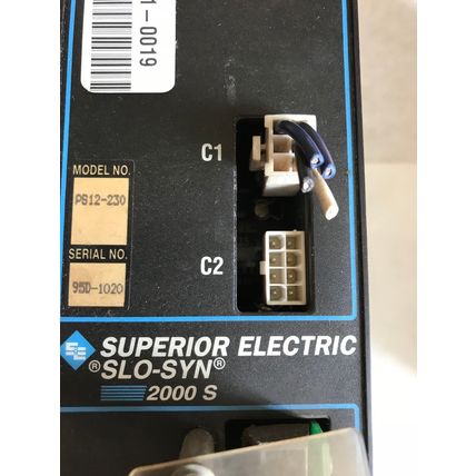 SUPERIOR ELECTRIC PS12-230 SLO-SYN 2000 S SERVO POWER SUPPLY,PMC97X,AB