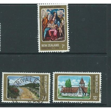new zealand stamps 1978 christmas used fu set sg1182 sg 1182