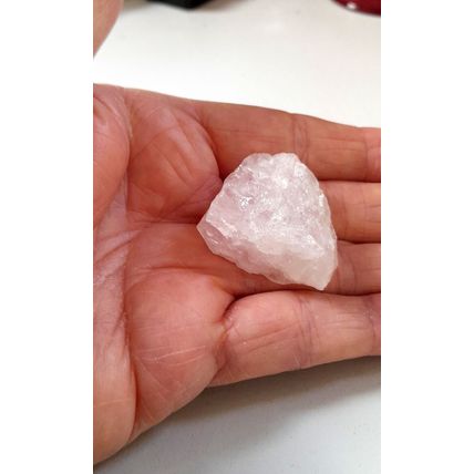 Raw unpolished rose quartz