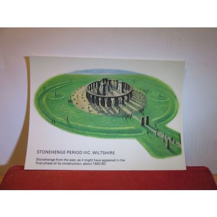 about 1550 BC, STONEHENGE, Wiltshire, unused postcard department of enviroment =