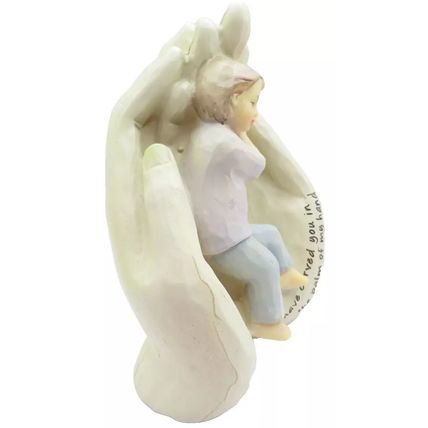 Palm of My Hand Boy Ornament with Sentimental Verse 15.5 CM Christianity Faith
