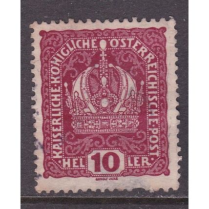 Austria 1916 Imperial Crown 10h Fine Used SG 250 VGC