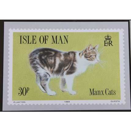 IOM Isle of Man 1989 MANX CATS PHQ CARD SET of 4 Mint