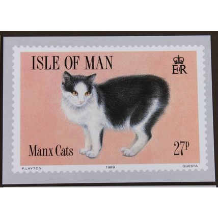IOM Isle of Man 1989 MANX CATS PHQ CARD SET of 4 Mint