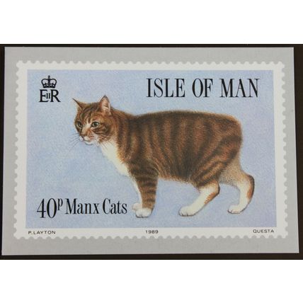 IOM Isle of Man 1989 MANX CATS PHQ CARD SET of 4 Mint