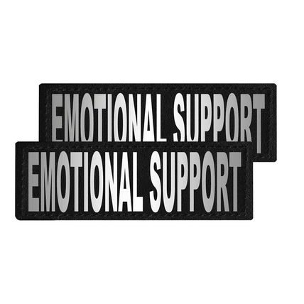 Removable Patches (2 Per Pack)- 1.5 x 4" EMOTIONAL SUPPORT