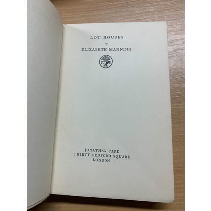 RARE* 1929 1ST EDITION ELIZABETH MANNING LOT HOUSES FICTION HARDBACK BOOK (P3)