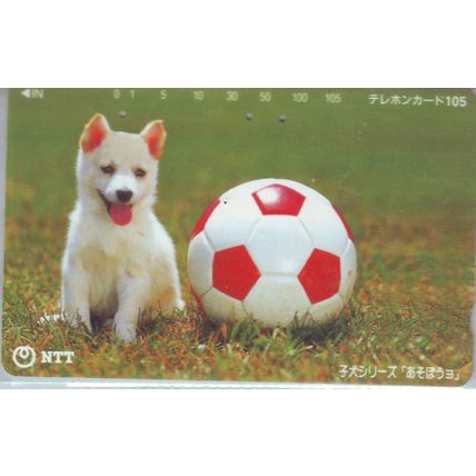 Puppy & Ball Japan NTT Phone Card