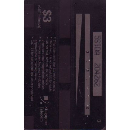 Call IDD S'pore $3 Telephone Card (Used)