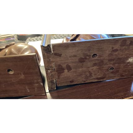 Carved Wood Elephant Bookends with Tusks
