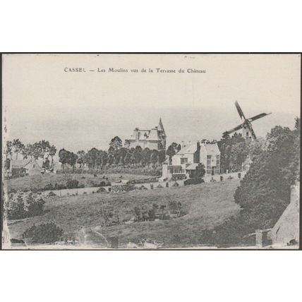 Les Moulins vus de la Terrasse du Château, Cassel, c.1910 - Le Deley CPA