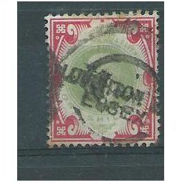 edward 1/- red and green. sg257 washed out see scan c