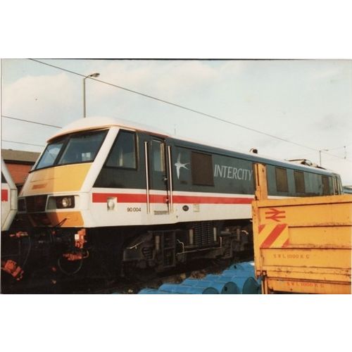 Railway Photo BR Class 90 90004 Bounds Green Depot 1987 Electric Loco TMD 3