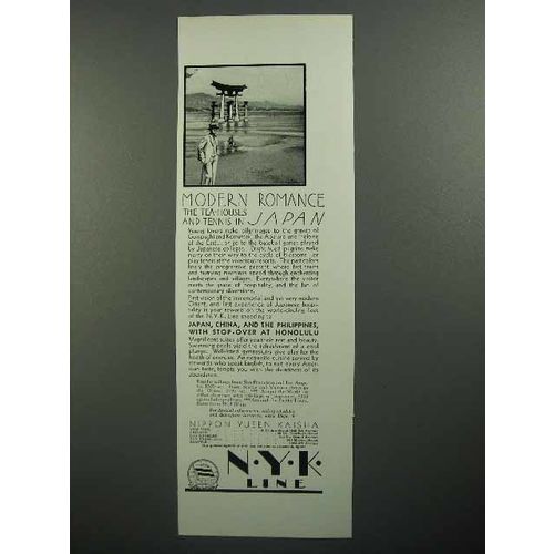 1930 NYK Line Cruise Ad - Modern Romance in Japan