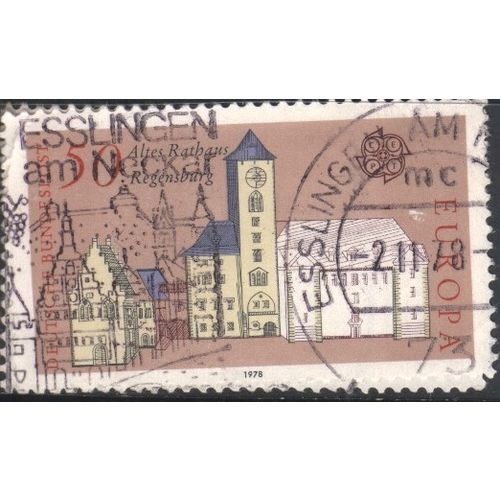 Germany 1978 - SG1861 - 50pf multi - Old Town Hall Regensburg - used