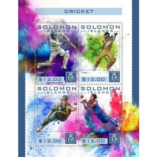 SOLOMON ISLANDS 2016 SHEET MNH CRICKET SPORTS DEPORTES 4