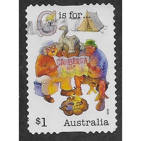 AUS 2016 $1.00 (S/A) 'FAIR DINKUM - C IS FOR... ' FINE USED (EBID64-721)