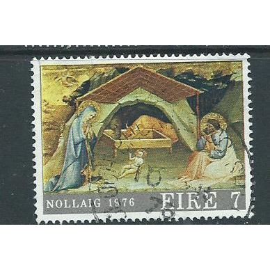 Ireland stamps sg401 sg 401 used christmas 1976 d
